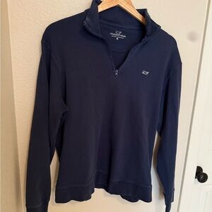 Vineyard Vines Navy Quarter-Zip Pullover